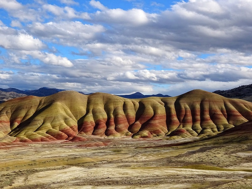 The stunning Painted Hills of Oregon in the John Day Fossil Beds; Mitchell, Oregon