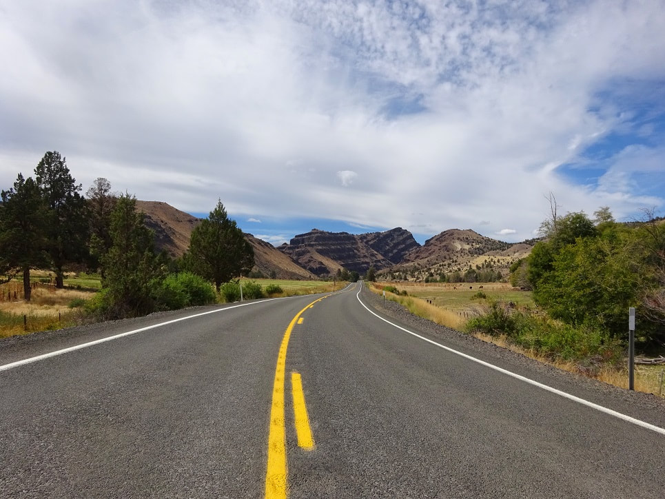 Driving on the Scenic Byway on the Journey Through Time; John Day Fossil Beds