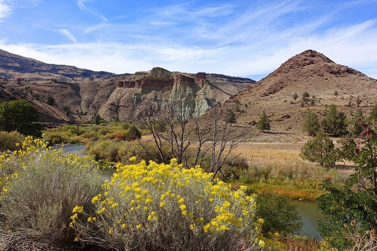 Cathedral Rock in the Fall, John Day Fossil Beds, Sheep Rock Unit